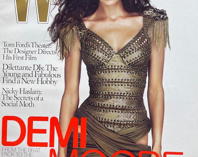 Style Inspiration - Unique rare fashion magazine W cover Demi Moore
