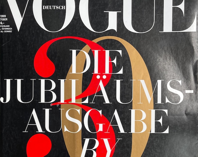 Pre-Owned Vogue Deutsch Magazine 2009 Anniversary edition Karl Lagerfeld