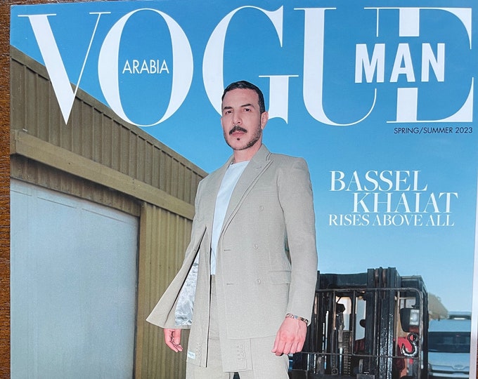 For men who read fashion - Fashion magazine Vogue Arabia man cover Bassel Khaiat