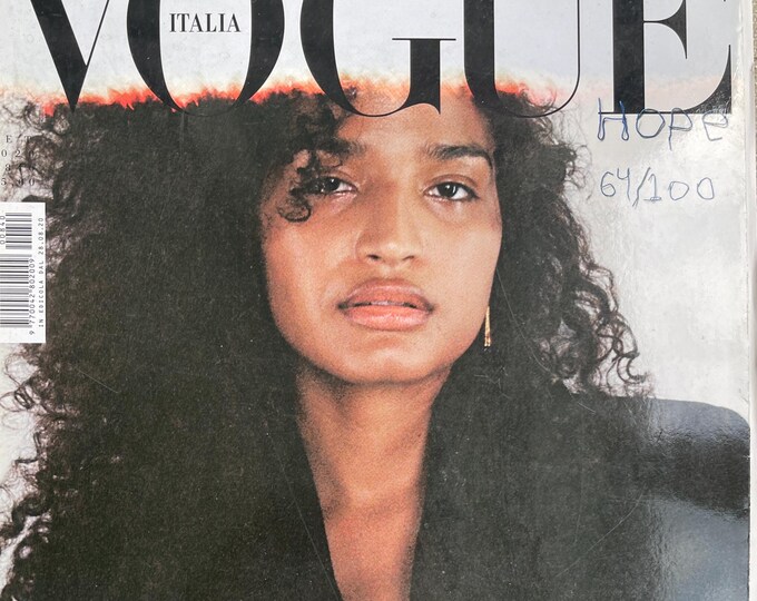 Magazine Vogue Italia Hope 2 cover from the 100 covers!-Iconic style & Cover Photography Fashion Models Collectible Issue!