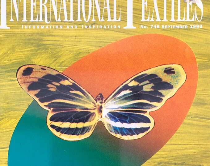 For Women who read fashion -Vintage rare fashion magazine International Textiles Magazine 1993
