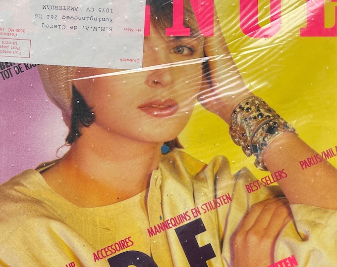 Vintage Dutch Fashion  glossy magazine AVENUE 1984-Collectible Print Issue Fashion & Lifestyle-Phothograpy Culture