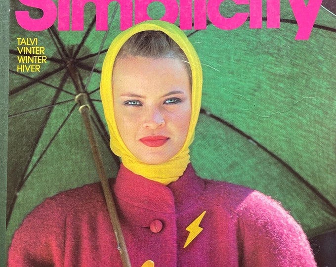 For Women who read fashion -Vintage unique rare fashion  magazine SIMPLICITY look book shop German 1979