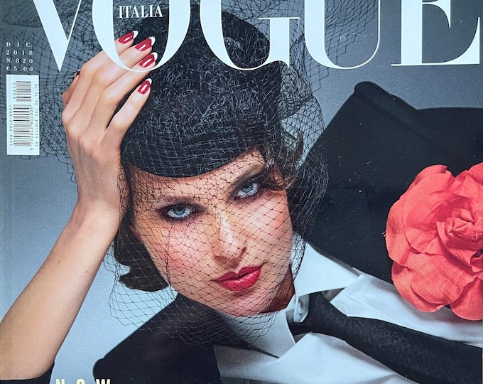 Own a piece of Vogue history-Magazine Vogue Italia Now and Again!-Iconic style & Cover Photography Fashion Models Collectible Issue!