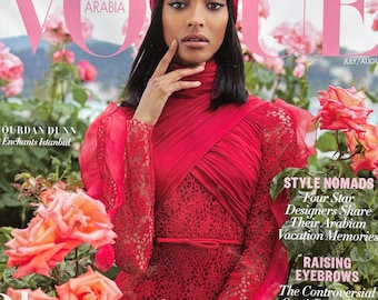 Own a piece of Vogue history -Magazine Vogue Arabia Jordan Dunn cover-Iconic Style Fashion Covers Photography Models & Editorials