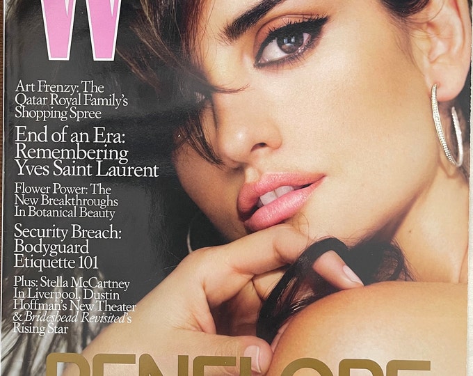 Style Inspiration - Unique rare fashion magazine W cover Penelope Cruz-High Fashion & Art Photography- Iconic covers - Celebrity Style