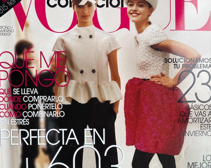 Pre-Owned Fashion magazine Vogue Spain Colecciones 2006-2007 -Iconic fashion Style & Photography Fashion Models - Editorials