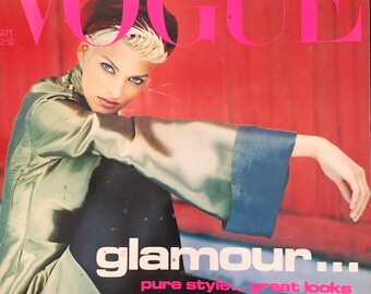 Vogue magazine September 1991 cover Linda Evangelista