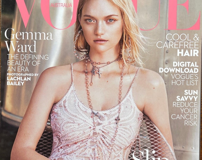 Magazine Vogue Australia cover Gemma Ward