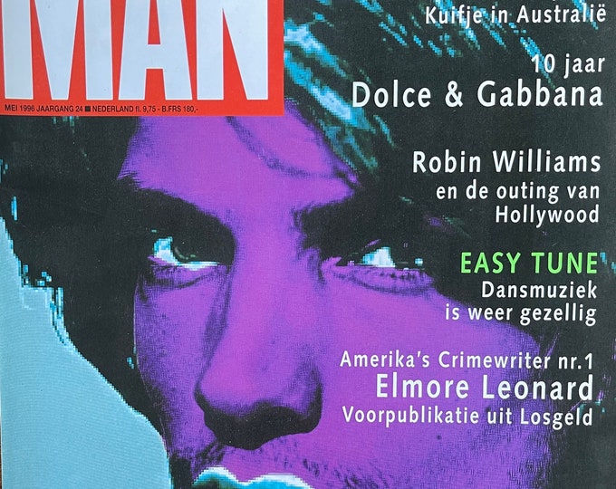 For men who read fashion - Vintage rare Dutch fashion magazine MAN May 1996-Iconic Men's Fashion & Style -Collectible Magazine issue
