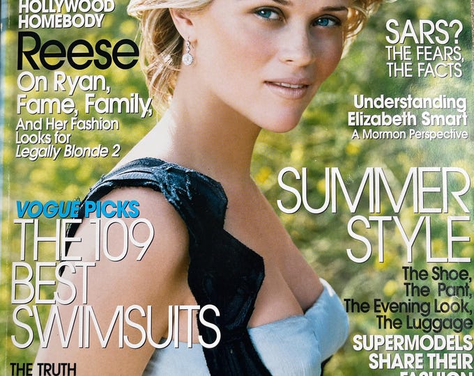 VOGUE magazine June 2003 cover Reese Witherspoon - Iconic Style Fashion Covers Photography Models & Editorials