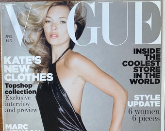 Pre-Owned Vogue magazine US 2007 cover Kate Moss