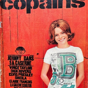 Magazine Salut les Copains 60s Elvis Presley poster!-Vintage Music & Pop Culture - Iconic Interviews - Covers-Collectible Issue