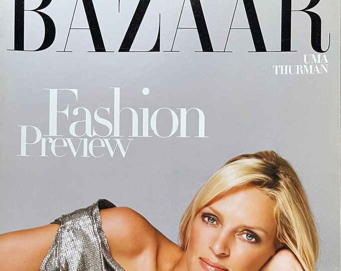 magazine Harper's Bazaar cover image Uma Thurman