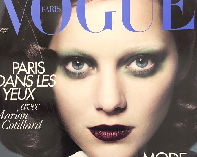 Magazine Vogue Paris cover Marion Cotillard 2010