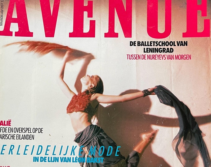 Fashion Culture - Magazine Avenue 1989-Collectible Print Issue Fashion & Lifestyle-Phothograpy Culture