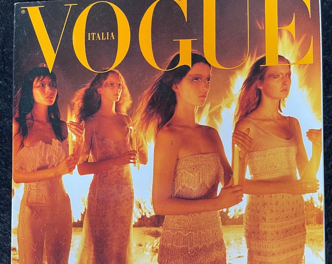 Own a piece of Vogue history-Vintage Vogue Italia supplemento 1998 cover by Steven Meisel Couture issue