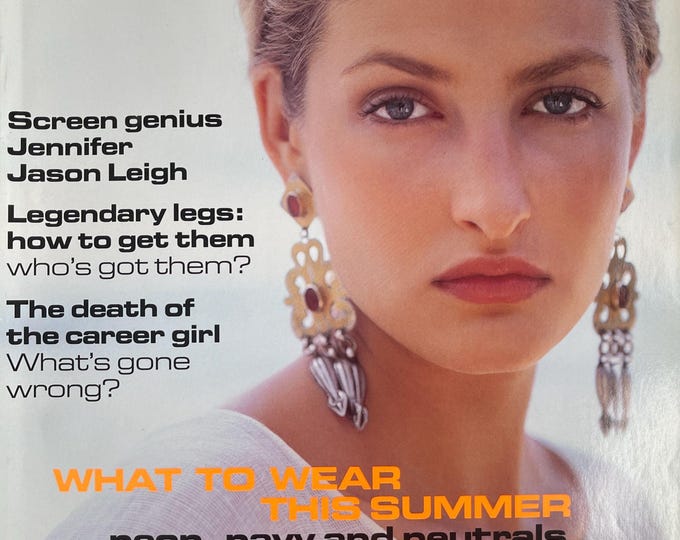 Vogue 1994 Magazine Cover Jennifer Jason Leigh