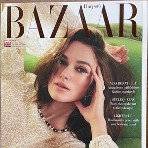 Harper's Bazaar magazine cover KEIRA KNIGHTLEY image 1