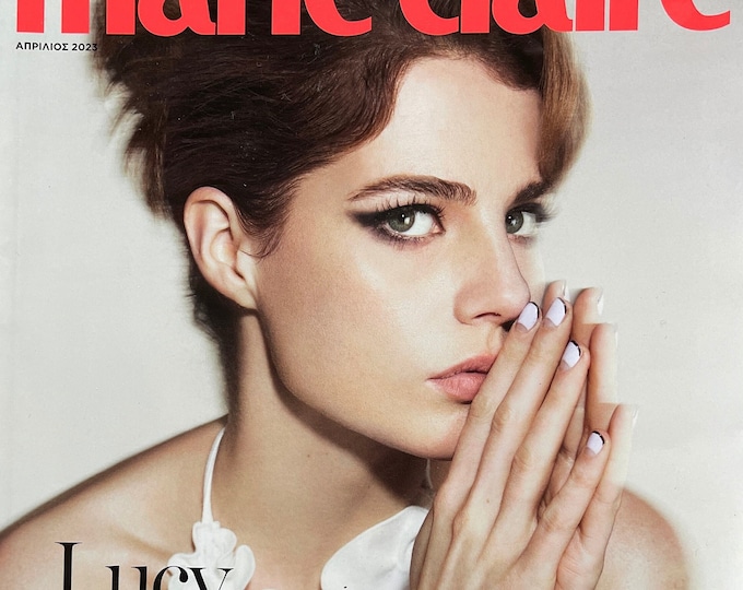 magazine Marie Claire Greece edition cover image Lucy Boynton