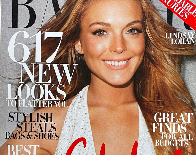 magazine Harper's Bazaar cover image Lindsay Lohan
