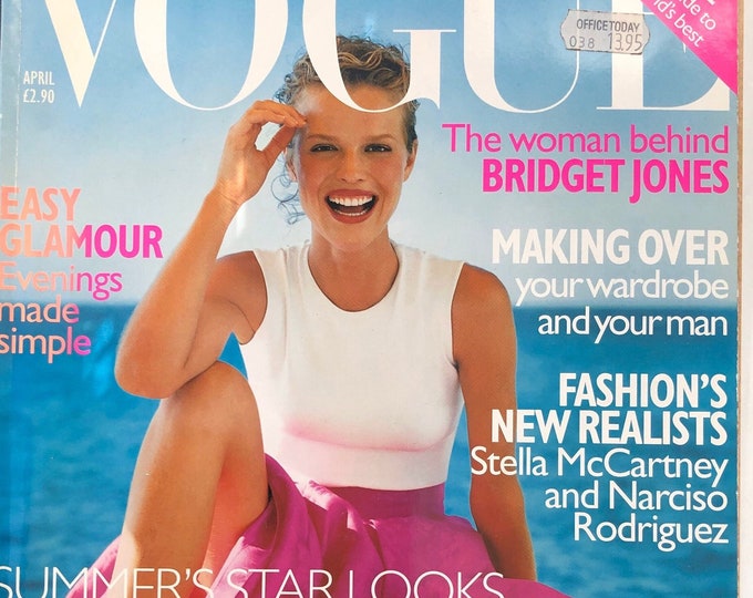 Own a piece of Vogue history -Vintage magazine Vogue British 1998 cover Eva-Iconic Style Fashion Covers Photography Models & Editorials