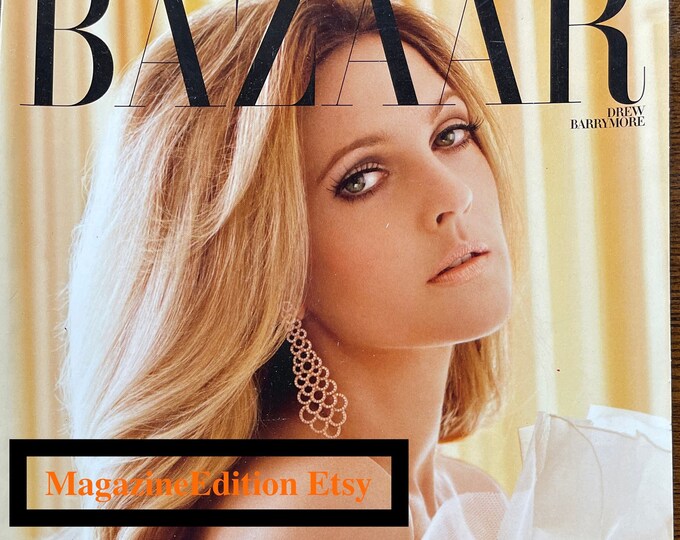magazine Harper's Bazaar cover image DREW BARRYMORE