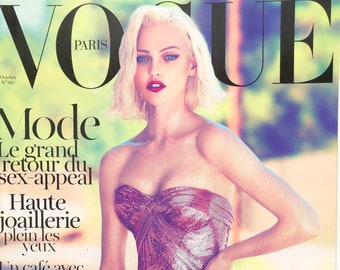Magazine Vogue Paris No.921 cover Sahia Pivovarova-Iconic style & Cover Photography Fashion Models Collectible Issue!