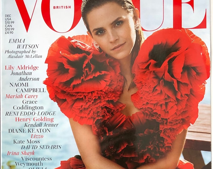 Unique rare British Magazine VOGUE cover Emma Watson-Iconic Style Fashion Covers Photography Models & Editorials