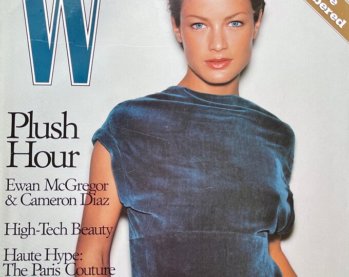 Vintage rare fashion Magazine W September 1997 cover by Mario Testino-High Fashion & Art Photography- Iconic covers - Celebrity Style