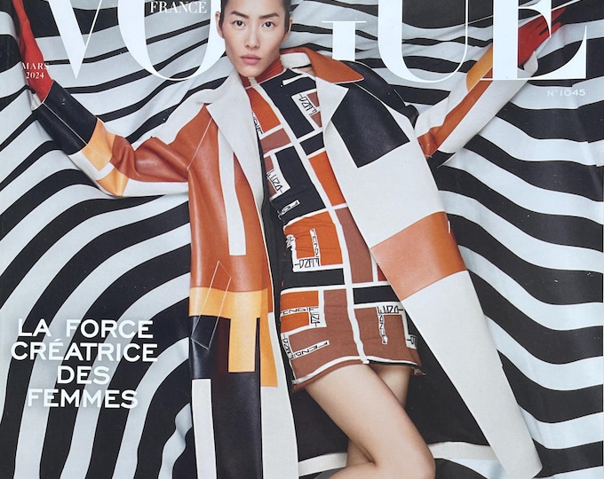 Own a piece of Vogue history-Magazine Vogue France Paris cover Liu Wen-Iconic style & Cover Photography Fashion Models Collectible Issue!