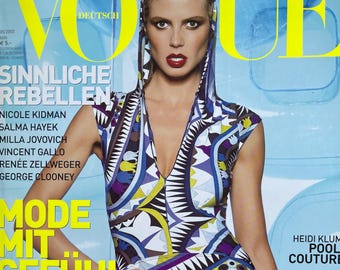 Own a piece of Vogue history -Fashion Magazine VOGUE Deutsch 2003- cover Heidi Klum