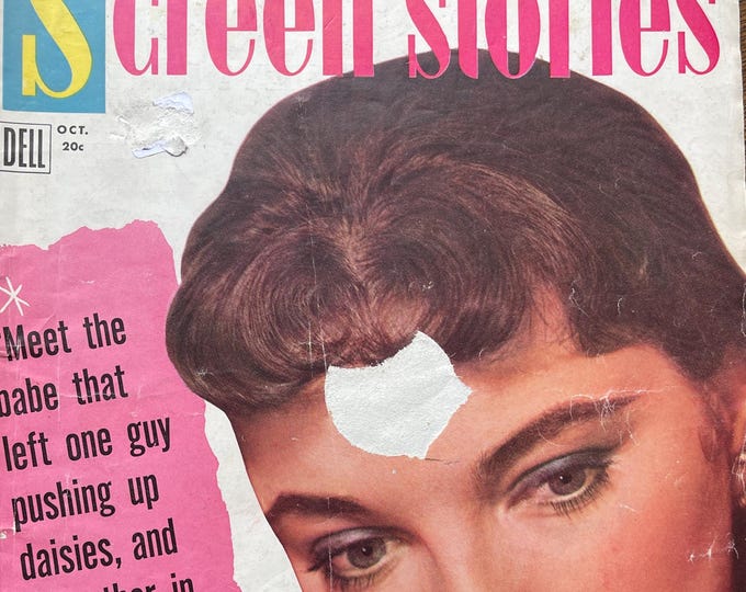 Pre-Owned Vintage rare magazine SCREEN STORIES 1955 Joan Collins the girl in the red velvet swing!