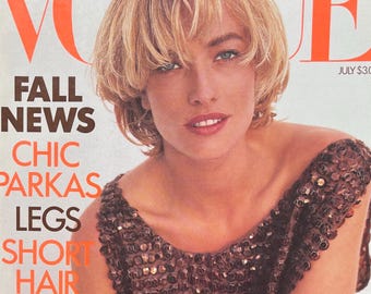 Own a piece of Vogue history -Vintage rare fashion Magazine VOGUE 1989-Iconic Style Fashion Covers Photography Models & Editorials