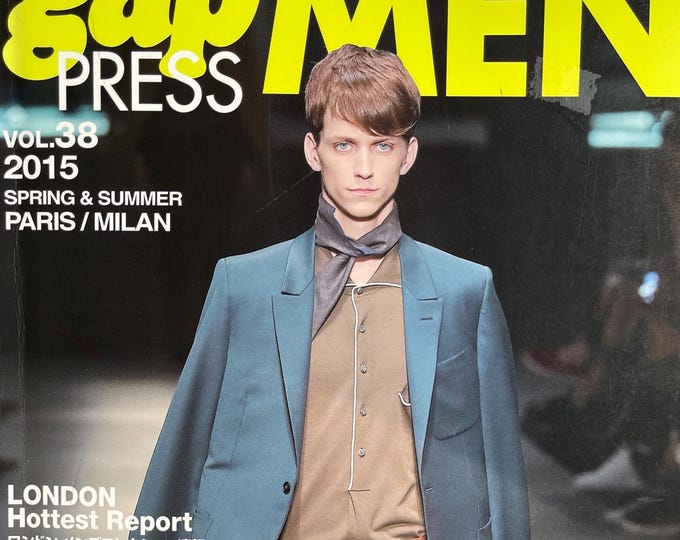 Runway-focused Fashion magazine Gap Press MEN  collections reports Paris & Milan-Japanese titles - English - Globel style inspiration