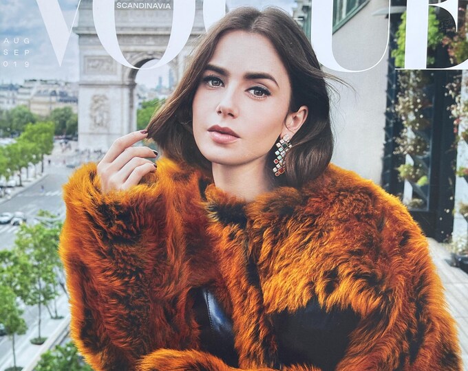 Fashion Magazine Vogue Scandinavia cover Lily Collins-Iconic fashion Style & Photography Fashion Models - Editorials