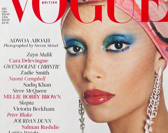 Own a piece of Vogue history -Magazine Vogue UK cover ADWOA ABOAH-Iconic Style Fashion Covers Photography Models & Editorials