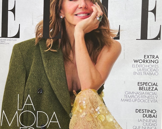 unique rare fashion Magazine ELLE Spain cover Nathy Peluso-Iconic style & Photography Collectible fashion Culture!