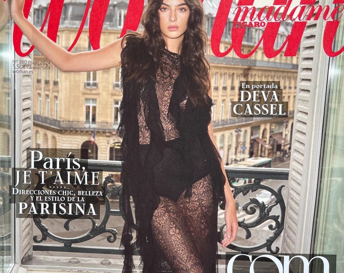 Fashion Magazine Woman madam figaro Spain edition Deva Cassel-Iconic style & Photography Collectible fashion Culture!