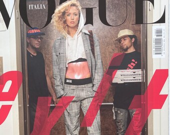 Own a piece of Vogue history-Magazine Vogue Italia cover Raquel Zimmerman-Iconic style & Cover Photography Fashion Models Collectible Issue!