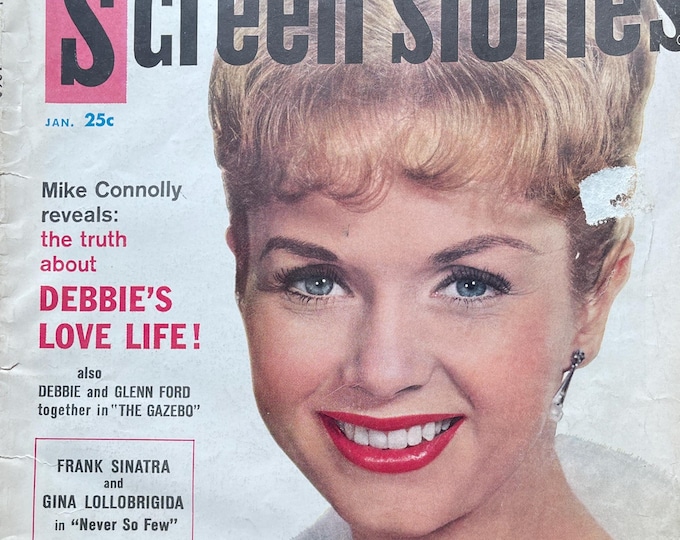 Pre-Owned SCREEN STORIES 1960 Debbie's Love Life!-Cinema Culture-Iconic Actors, Plays,&Reviews- Collectible Back issue