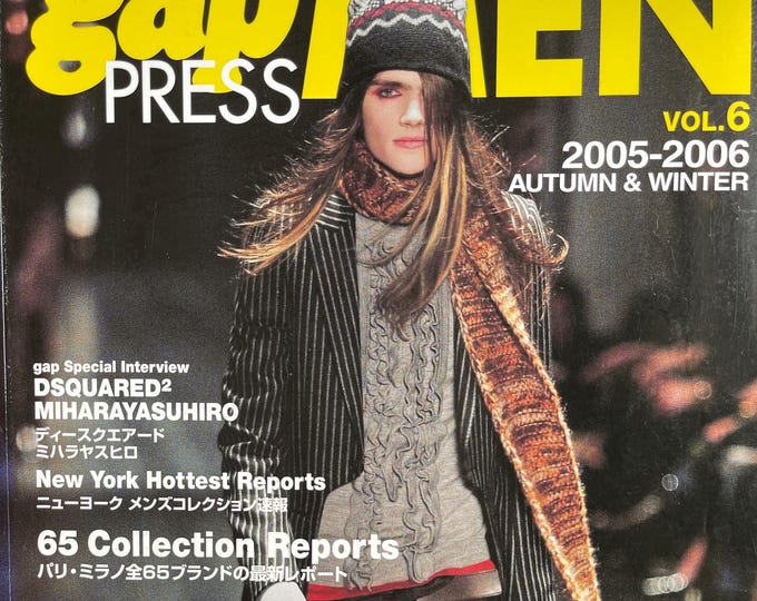 Runway-focused Fashion magazine Gap Press MEN  collections reports Paris & Milan-Japanese titles - English - Globel style inspiration