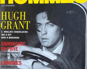 For men who read fashion - Vintage fashion magazine HOMMES VOGUE 1994 - Huge Grant Iconic Men's Fashion & Style -Collectible Magazine issue