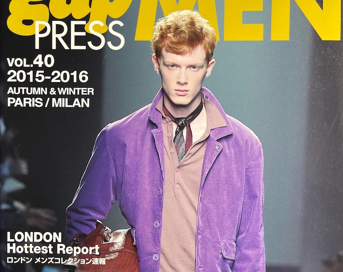 Runway-focused Fashion magazine Gap Press MEN  collections reports Paris & Milan-Japanese titles - English - Globel style inspiration