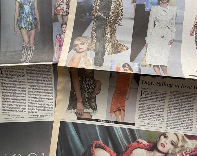 For Women who read fashion -Vintage Unique rare  Fashion report Paris newspaper