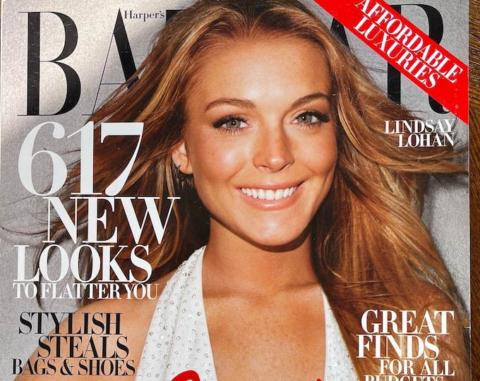 For Women who read fashion -Fashion magazine Harper's Bazaar cover Linday Lohan