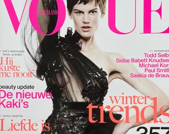 Fashion magazine Vogue Netherlands magazine cover Saskia de Brouw-Iconic Covers & Editorials-Fashion Style Photography