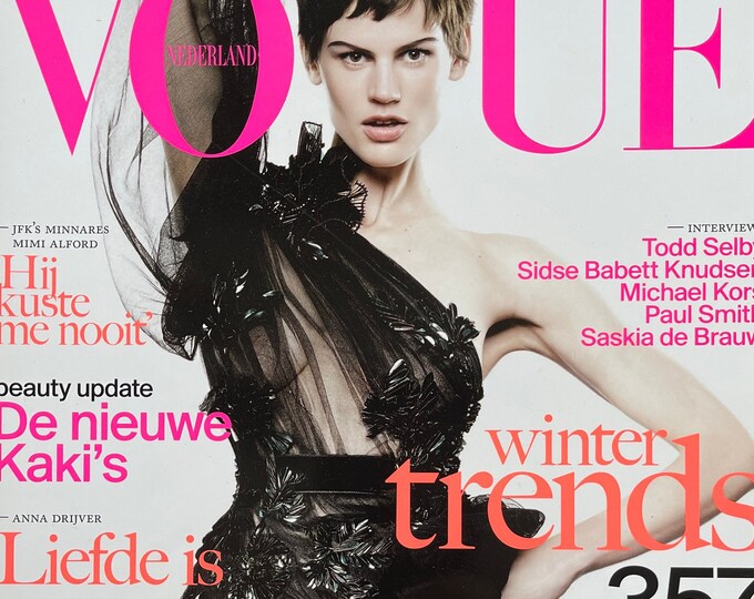 Fashion magazine Vogue Netherlands magazine cover Saskia de Brouw-Iconic Covers & Editorials-Fashion Style Photography