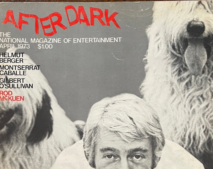 Pre-Owned Vintage theater magazine AFTER DARK 1973 cover Rod McKuen!-Cinema Culture-Iconic Actors, Plays,&Reviews- Collectible Back issue