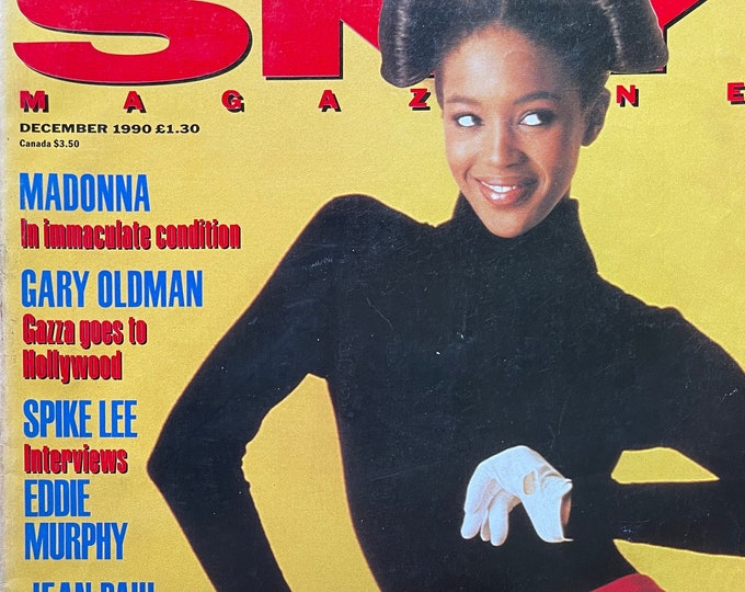For Women who read fashion -Vintage rare  magazine SKY December 1990 Naomi Campbell!